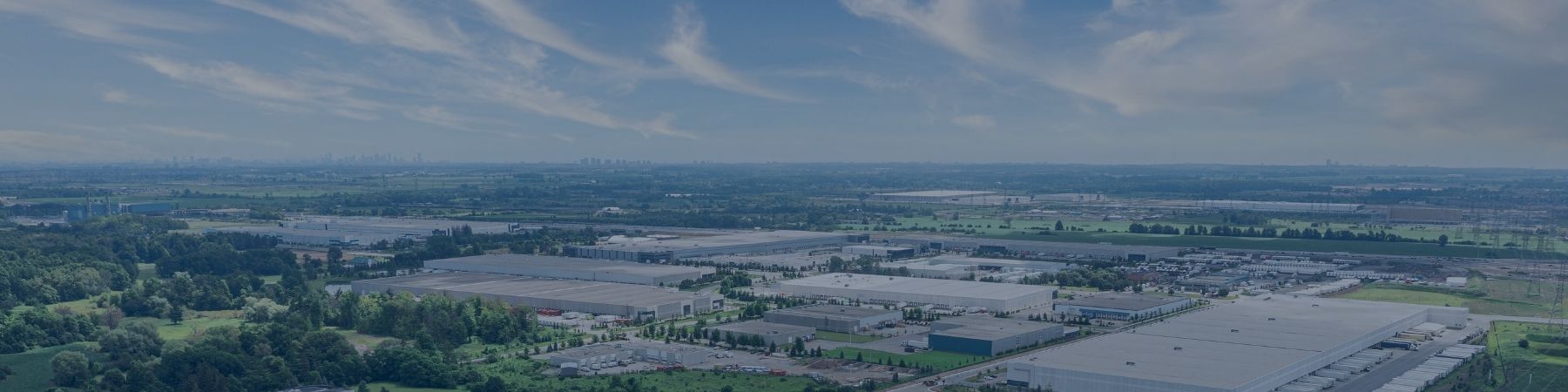 Aerial of businesses